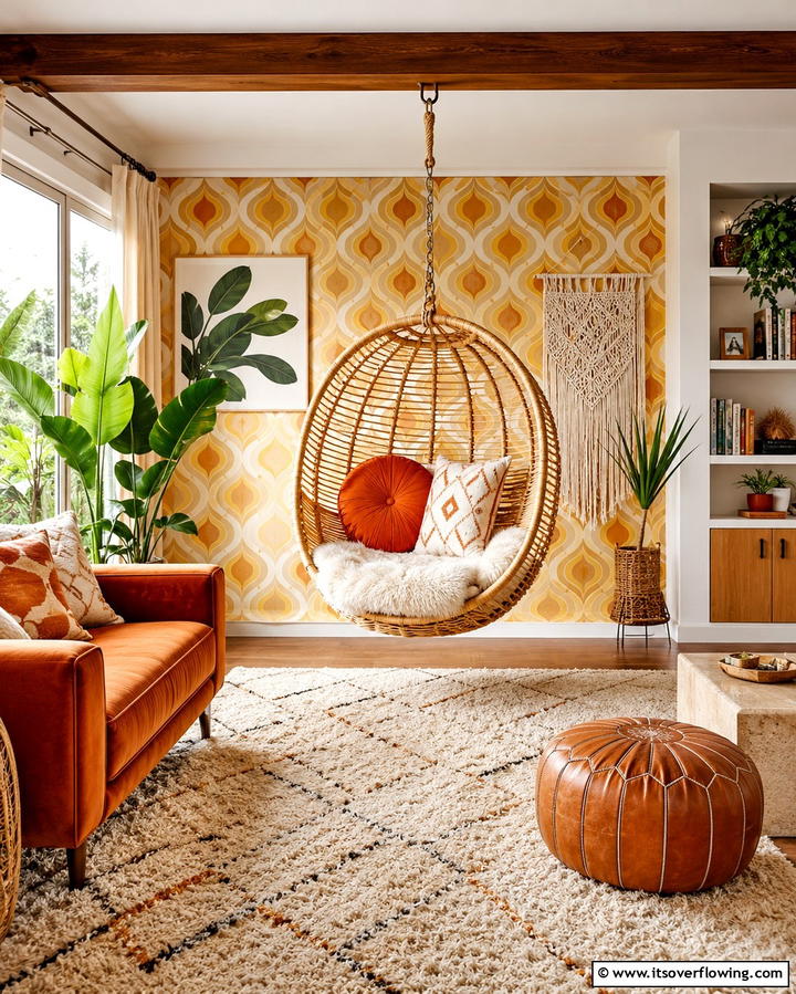 Hanging Chairs - 25 1970s-inspired Design Ideas for Retro Vibes