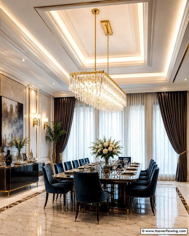 Hanging Chandeliers - 25 Drop Ceiling Lighting Ideas for Modern Homes