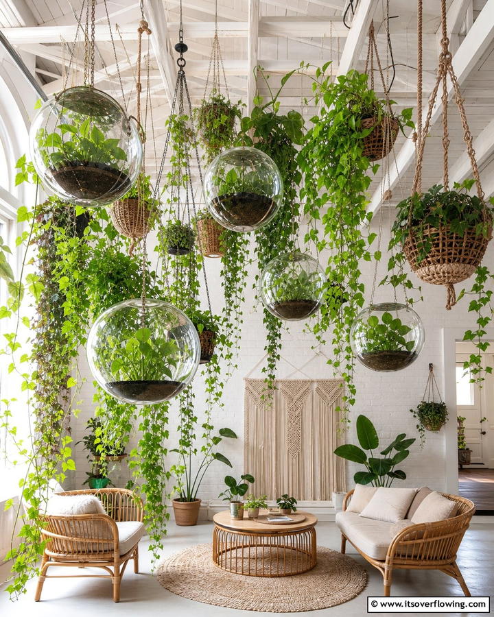 Hanging Indoor Greenhouse - 20 Indoor Greenhouse Ideas for Plant Lovers