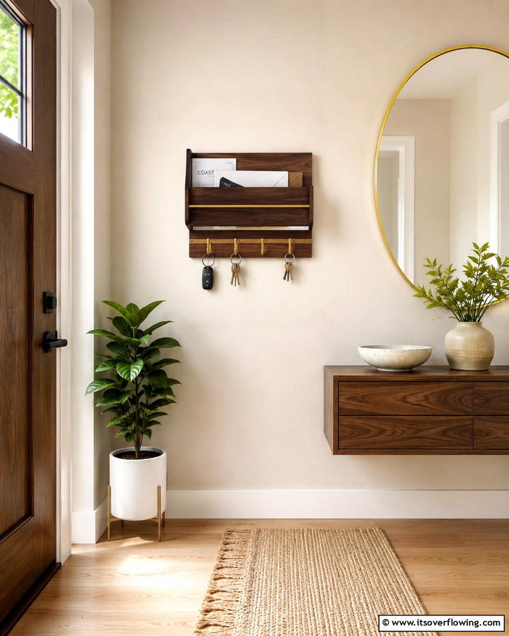 Hanging Key and Mail Organizer - 30 Mudroom Storage Ideas for a Clutter-Free Entryway