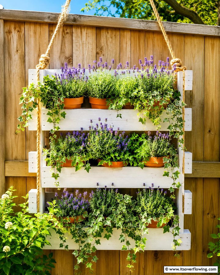 Hanging Pallet Garden - 25 Pallet Garden Ideas for a Creative Outdoor Space