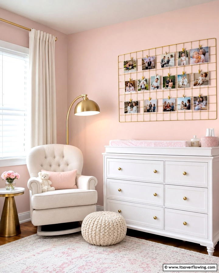 Hanging Photo Collages - 25 Nursery Wall Decor Ideas to Create a Cozy and Cute Space