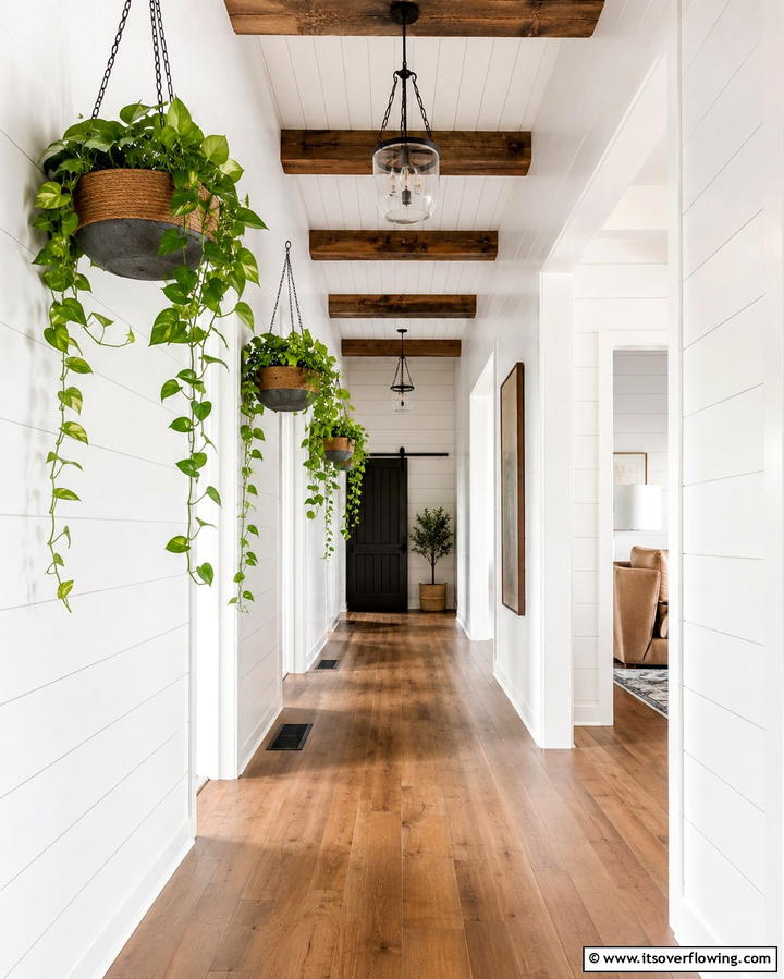 Hanging Planters - 30 Bohemian Hallway Decor Ideas for a Welcoming Entryway
