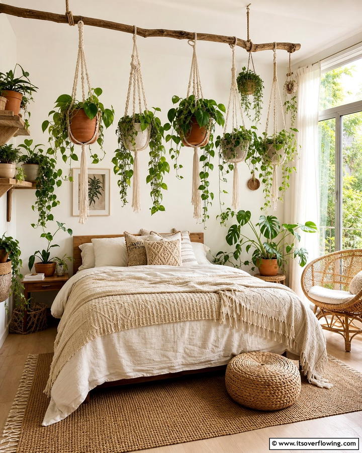 Hanging Plants for Natural Vibes - 20 Unique Indie Room Ideas for a Boho Vibe