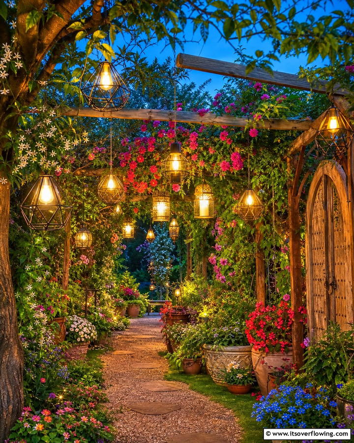 Hanging Solar Lanterns - 20 Pathway Lighting Ideas to Illuminate Your Garden