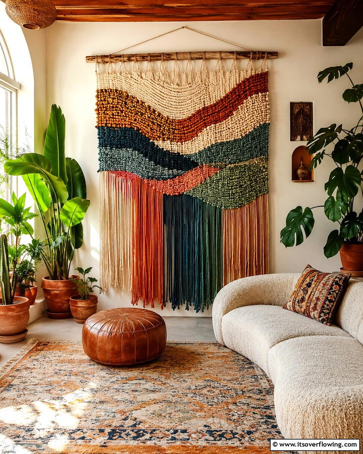 Hanging Textiles - 25 Large Wall Decor Ideas to Make a Bold Statement