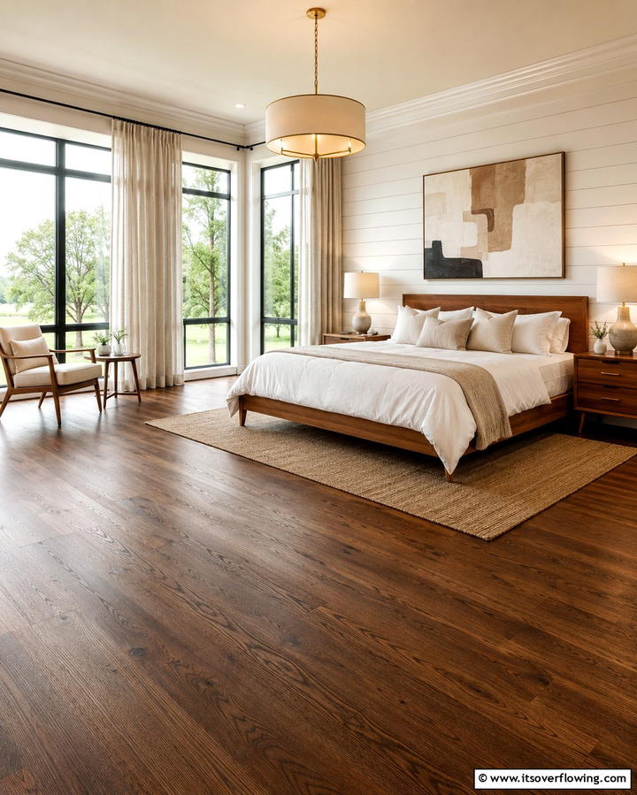 Hardwood Flooring for Timeless Elegance - 30 Bedroom Flooring Ideas to Elevate Comfort and Style
