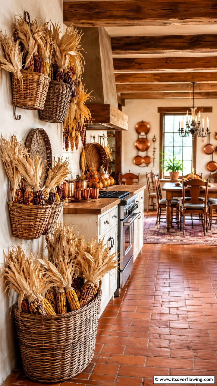 Harvest Corn Decor - 21 Inspiring Thanksgiving Decor Ideas to Celebrate Gratitude