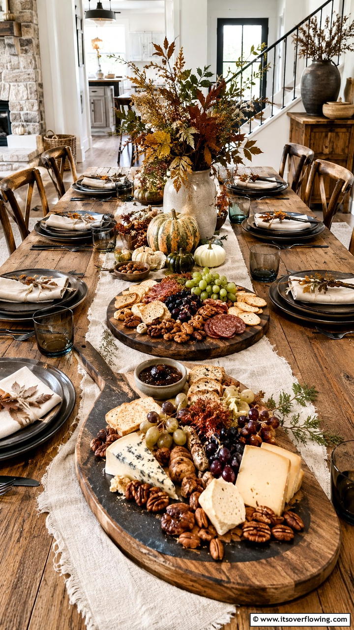 Harvest Serving Platters - 30 Friendsgiving Decor Ideas for Festive Gatherings