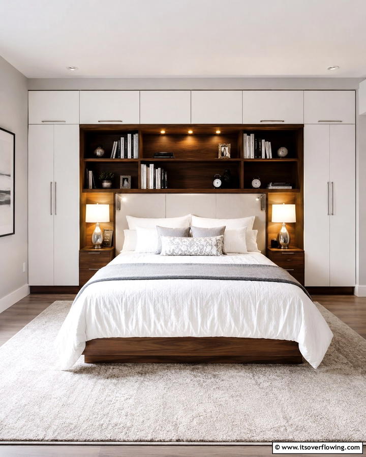 Headboard Storage Units - 25 Smart Bedroom Storage Ideas to Declutter Your Space