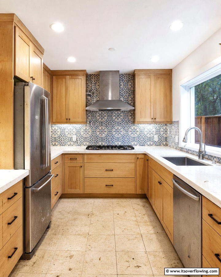 Heat Resistant Tiles for Backsplash - 25 Practical Dirty Kitchen Ideas for Efficient Cooking Spaces