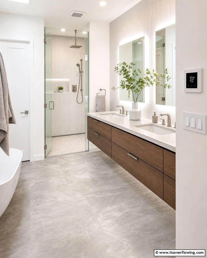 Heated Flooring for Comfort - 25 Bathroom Remodel Ideas for a Fresh New Look