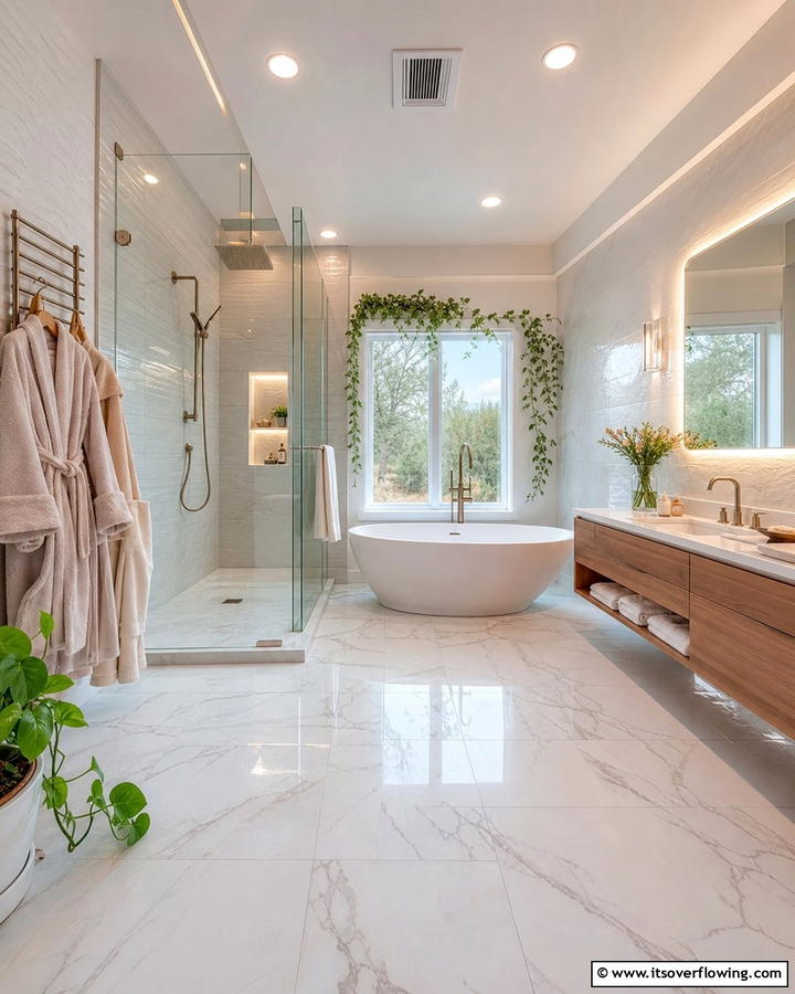 Heated Floors for Comfort and Romance - 17 Romantic Bathroom Ideas for a Luxurious Personal Retreat