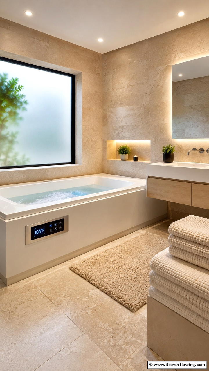Heated Therapy Tub - 30 Bathtub Ideas for a Luxurious and Relaxing Bathroom