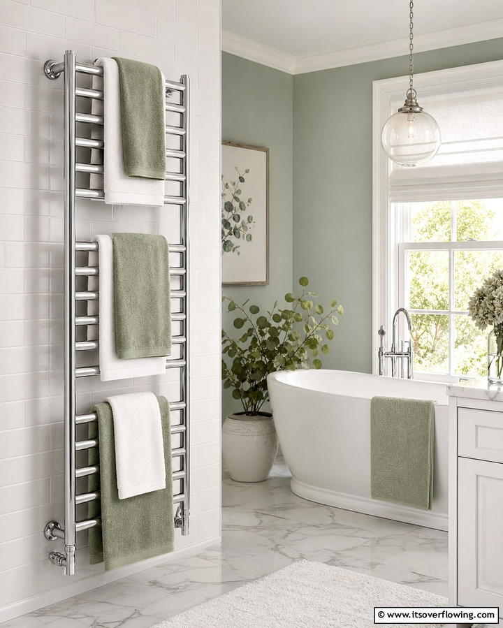 Heated Towel Racks - 25 Family Bathroom Ideas for Functional and Stylish Spaces