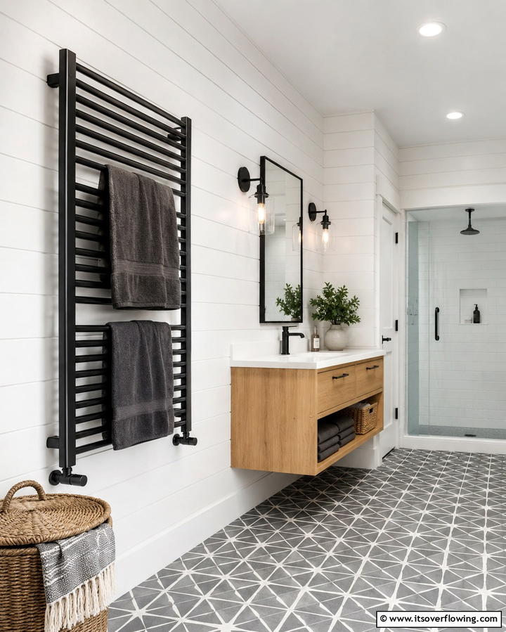 Heated Towel Racks for Warmth - 25 Spa-Like Bathroom Ideas for a Relaxing Retreat