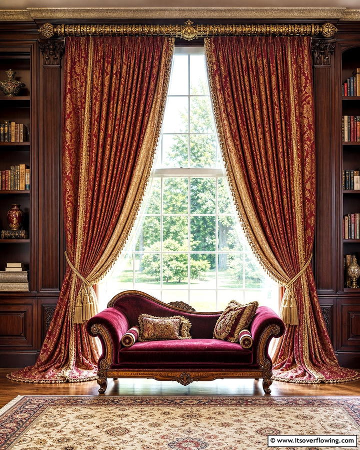 Heavy Drapery - 25 Gothic Living Room Ideas for a Dramatic Space
