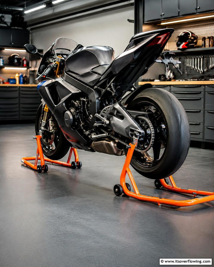 Heavy Duty Bike Stand - 25 Motorcycle Garage Ideas for Bike Enthusiasts