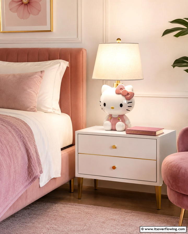 Hello Kitty Lighting Fixtures for a Magical Glow - 25 Hello Kitty Bedroom Ideas for a Cute and Cozy Space