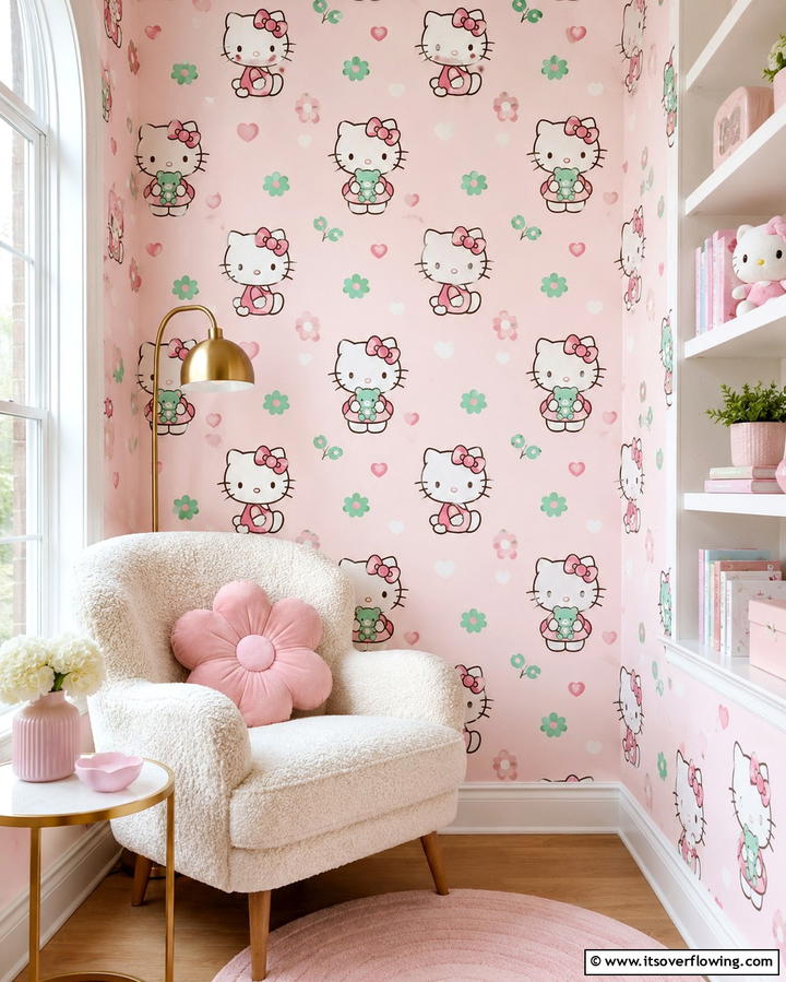 Hello Kitty Wallpaper - 25 Hello Kitty Bedroom Ideas for a Cute and Cozy Space