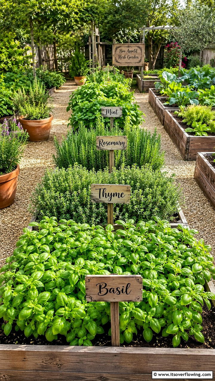 Herb Garden Divider - 30 Garden Screening Ideas- Privacy Solutions & Stylish Designs