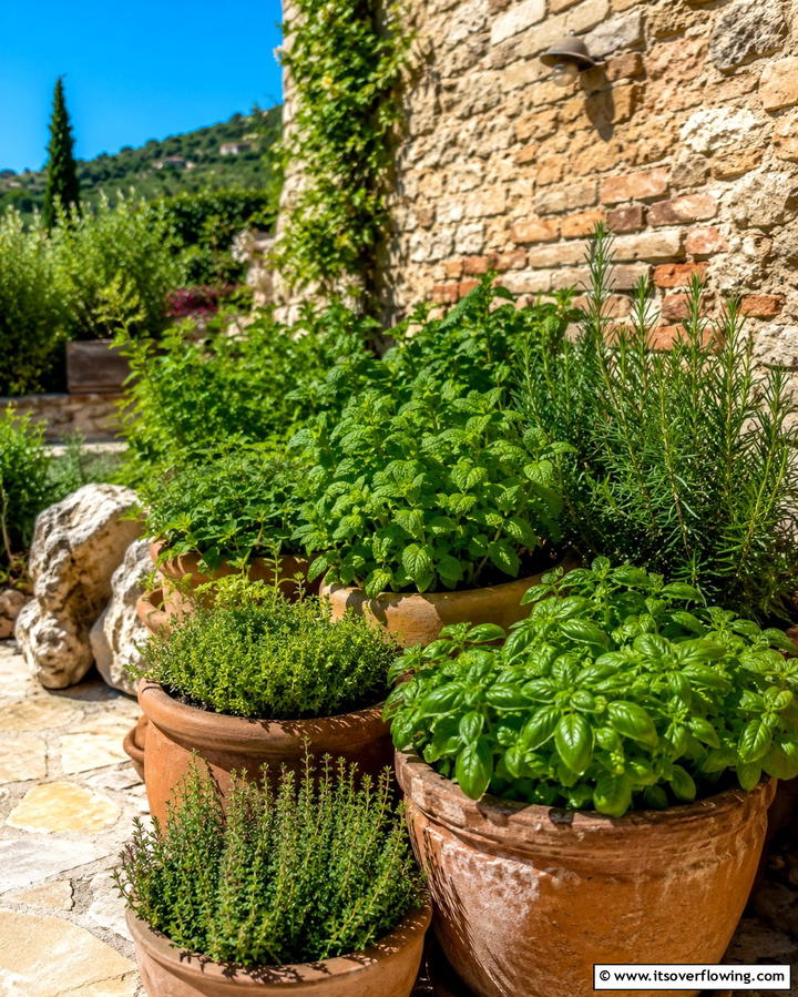 Herb Garden Haven - 30 Mediterranean Garden Ideas to Create a Coastal Oasis