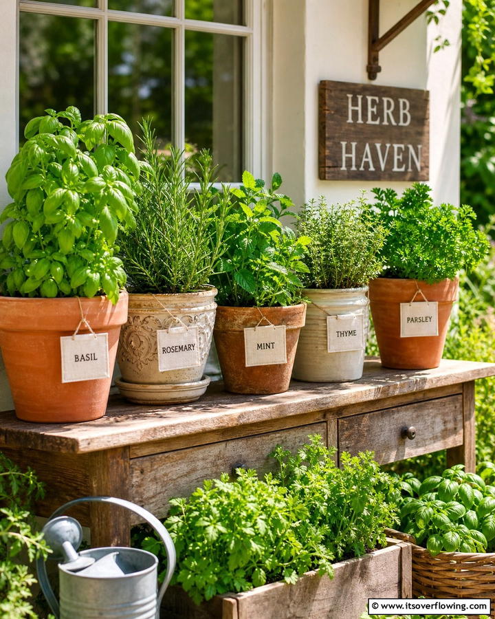 Herb Haven Container Garden - 21 Container Garden Ideas for Flexible Planting Solutions