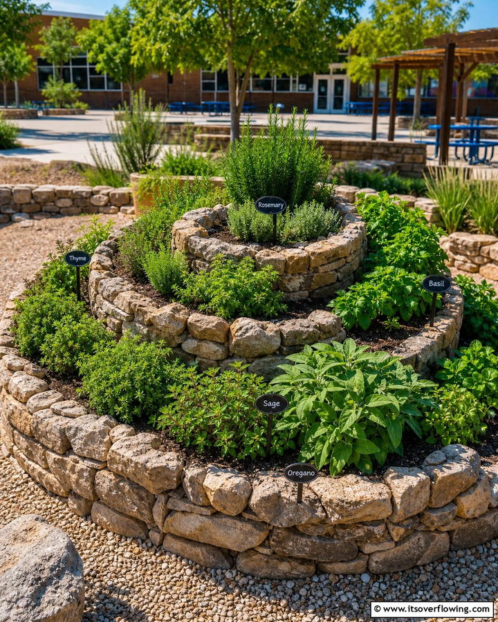 Herb Spiral - 20 Inspiring School Garden Ideas to Engage and Educate