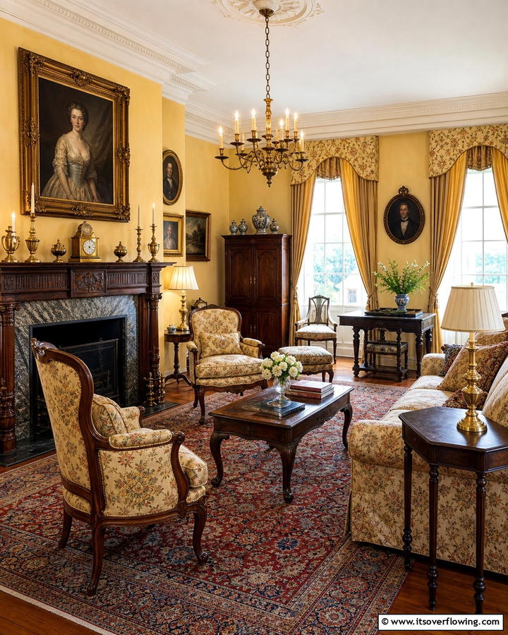 Heritage Inspired Ambiance - 21 Country Living Room Ideas with Rustic Elegance