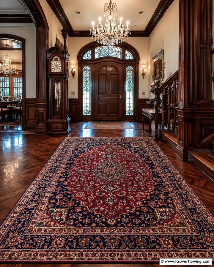 Heritage Inspired Craftsmanship - 30 Welcoming Entryway Rug Designs to Elevate First Impressions