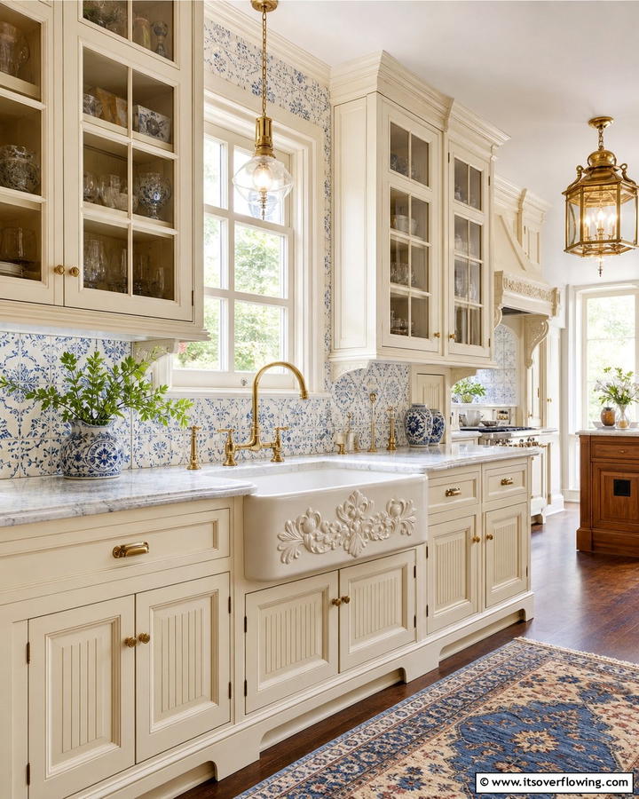 Heritage Inspired Sink Detailing - 30 Kitchen Sink Ideas Combining Function and Style
