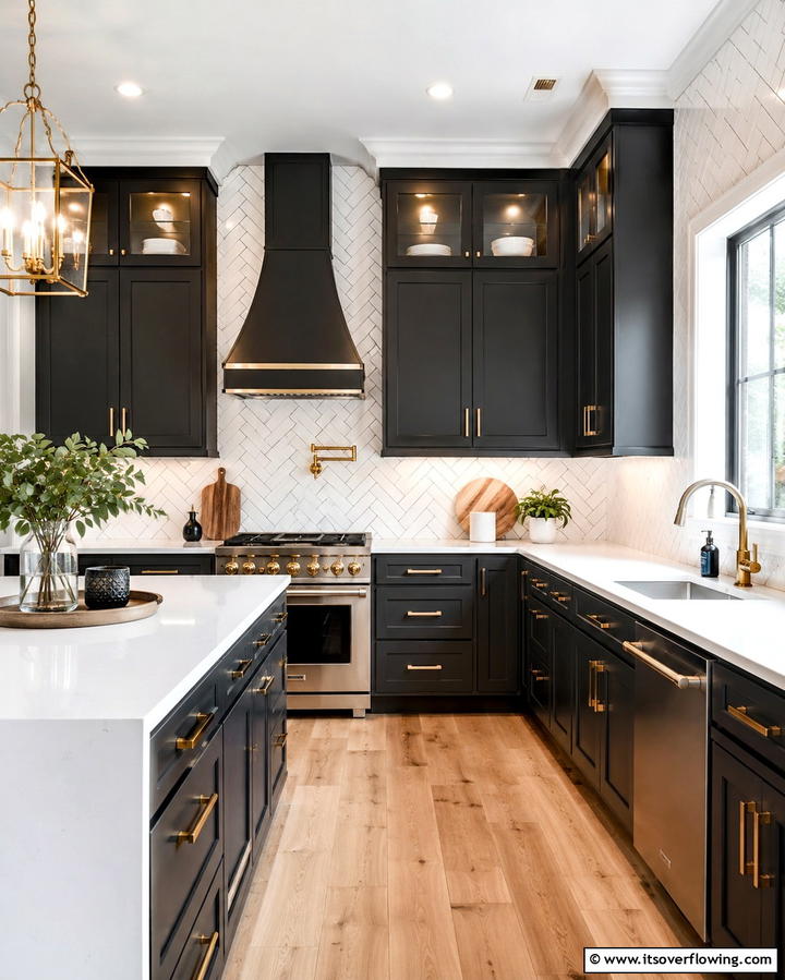 Herringbone Pattern - 25 Kitchen Accent Wall Ideas for a Stylish Upgrade