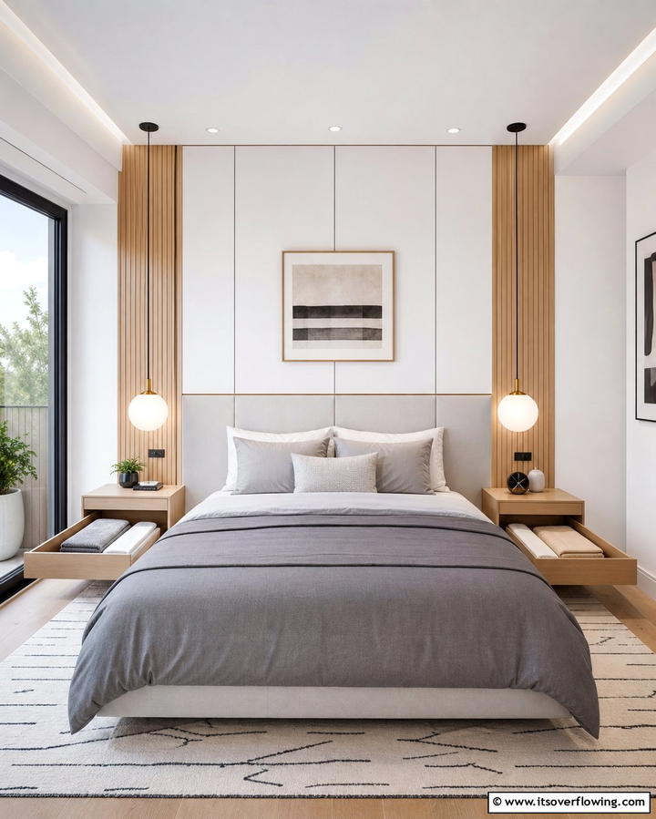 Hidden Bedside Tables - 25 Creative Bedding Storage Ideas for Small Spaces