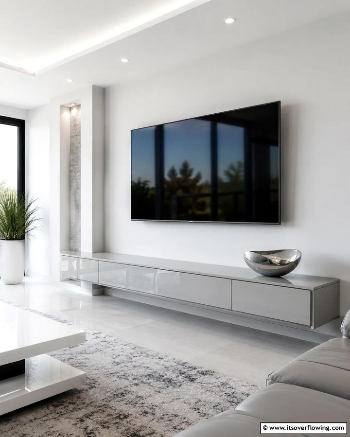 Hidden Cable Management - 30 Media Room Ideas for Ultimate Living Room Entertainment