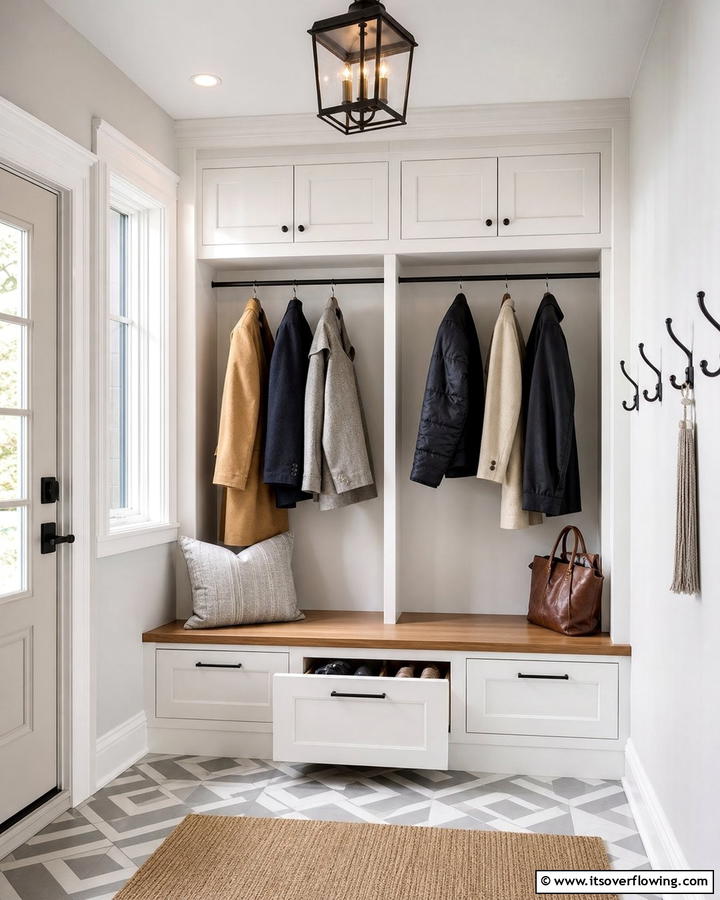 Hidden Compartments for Valuables - 20 Coat Closet Ideas for Organized Entryways