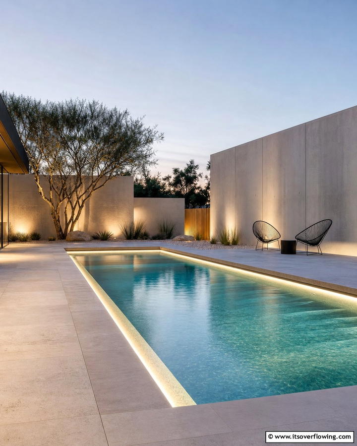 Hidden Cove Lighting - 25 Pool Lighting Ideas to Illuminate Your Nighttime Swim