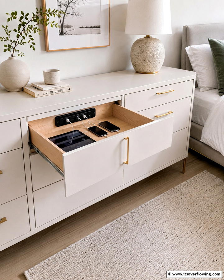 Hidden Drawer Charging StationExact - 25 Smart Charging Station Ideas for a Tidy Home