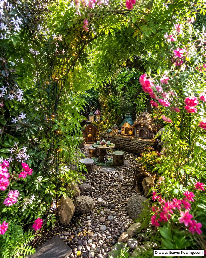 Hidden Fairy Cove - 20 Large Fairy Garden Ideas for a Magical Outdoor Space