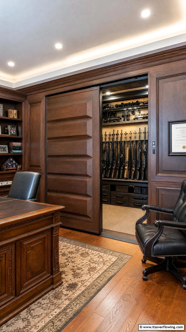 Hidden Gun Storage Solutions - 25 Man Cave Gun Room Ideas for the Ultimate Space