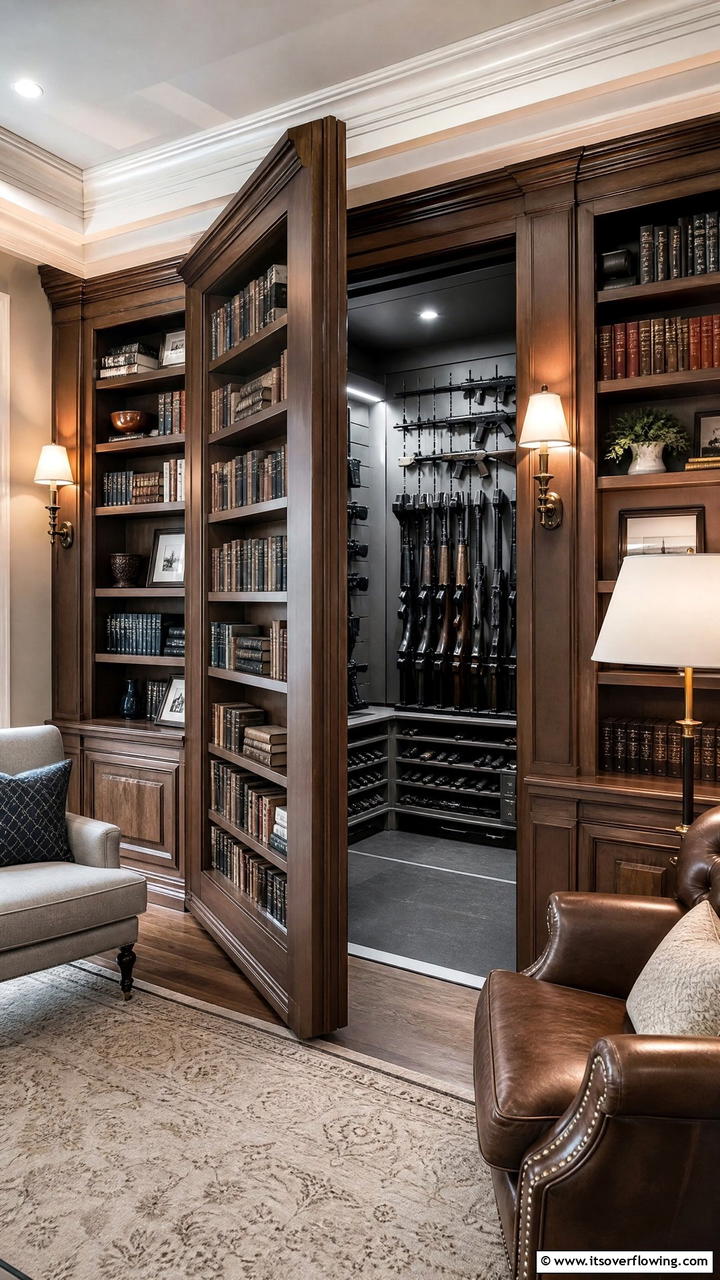 Hidden Gun Storage - 25 Man Cave Gun Room Ideas for the Ultimate Space