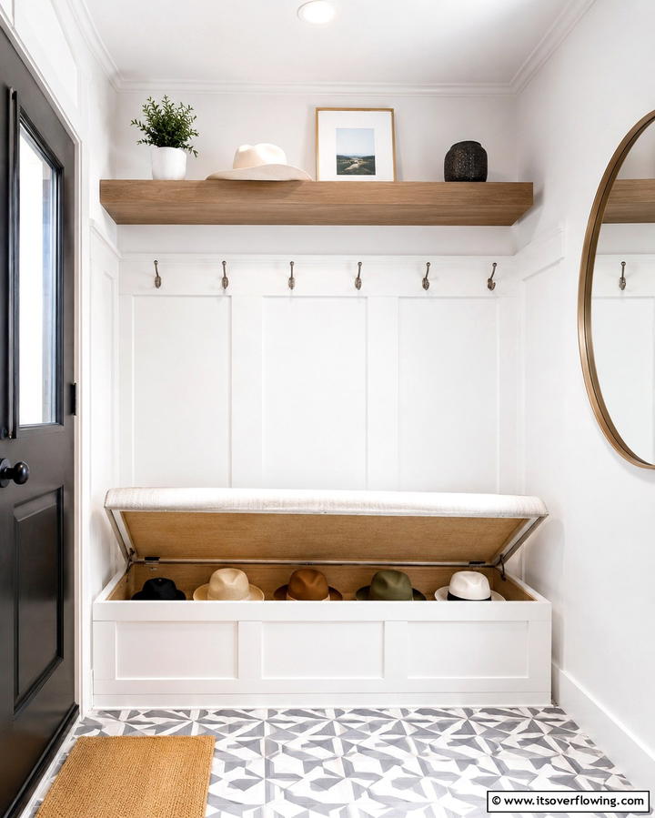 Hidden Hat Compartment - 30 Smart Hat Storage Ideas to Declutter Your Home