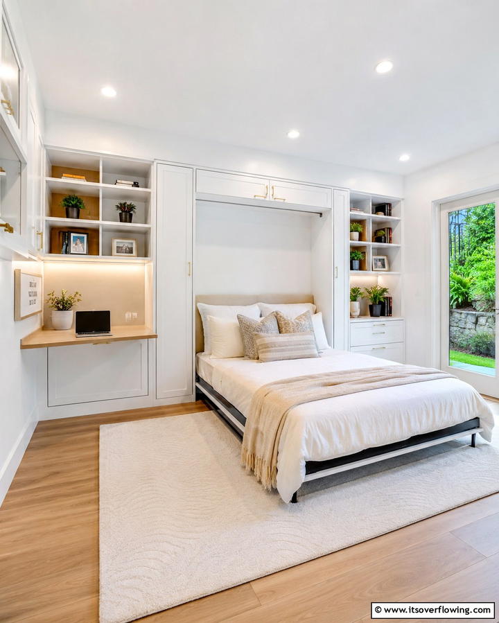 Hidden Murphy Bed Nook - 25 Cozy Bed Nook Ideas for a Perfect Reading Spot