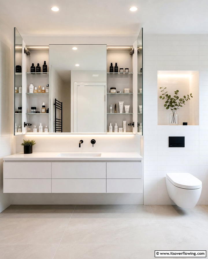 Hidden Storage Cabinets - 25 Bathroom Remodel Ideas for a Fresh New Look