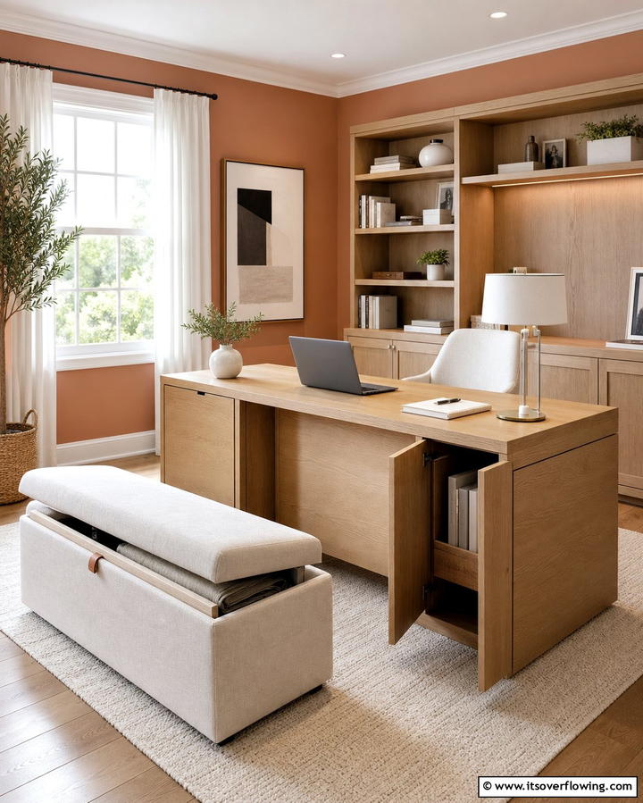 Hidden Storage Furniture - 25 Office Storage Ideas to Keep Your Workspace Organized and Clutter-free