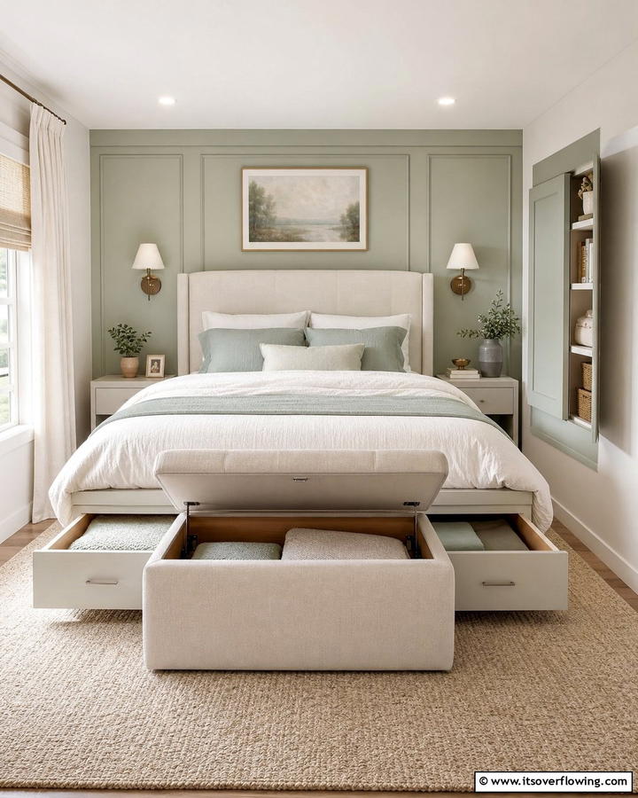 Hidden Storage Options - 21 Small Bedroom Organization Ideas to Maximize Space