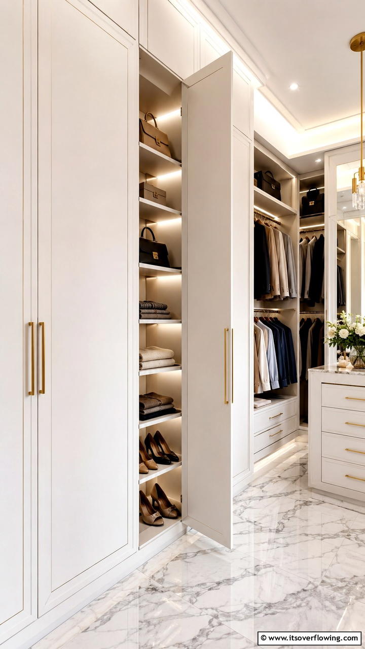 Hidden Storage Shelves - 30 Closet Shelving Ideas for Maximizing Storage and Space