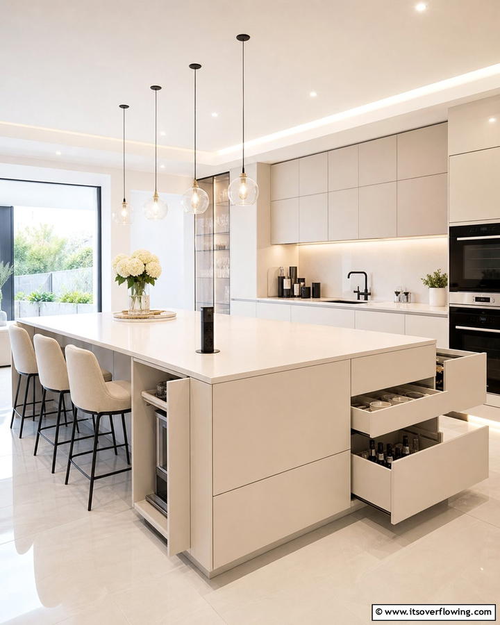 Hidden Storage Solutions - 30 Kitchen Island Decor Ideas for Stylish Functionality