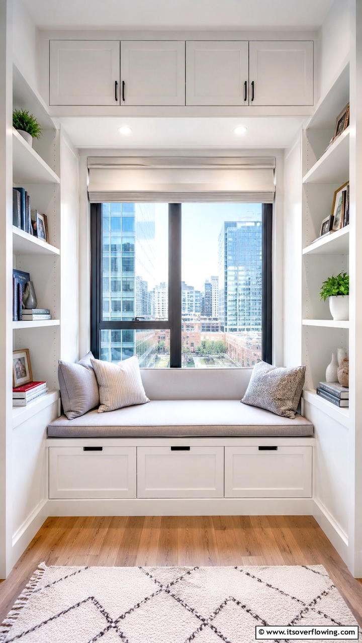 Hidden Storage Window Retreat - 21 Cozy Window Seat Ideas for Reading Nooks and Storage
