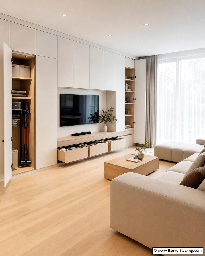 Hidden Storage for Organized Spaces - 30 Minimalist Decorating Ideas for a Clutter-Free Home