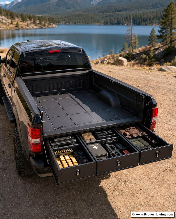 Hidden Under Bed Compartments - 20 Truck Bed Storage Ideas for Organization